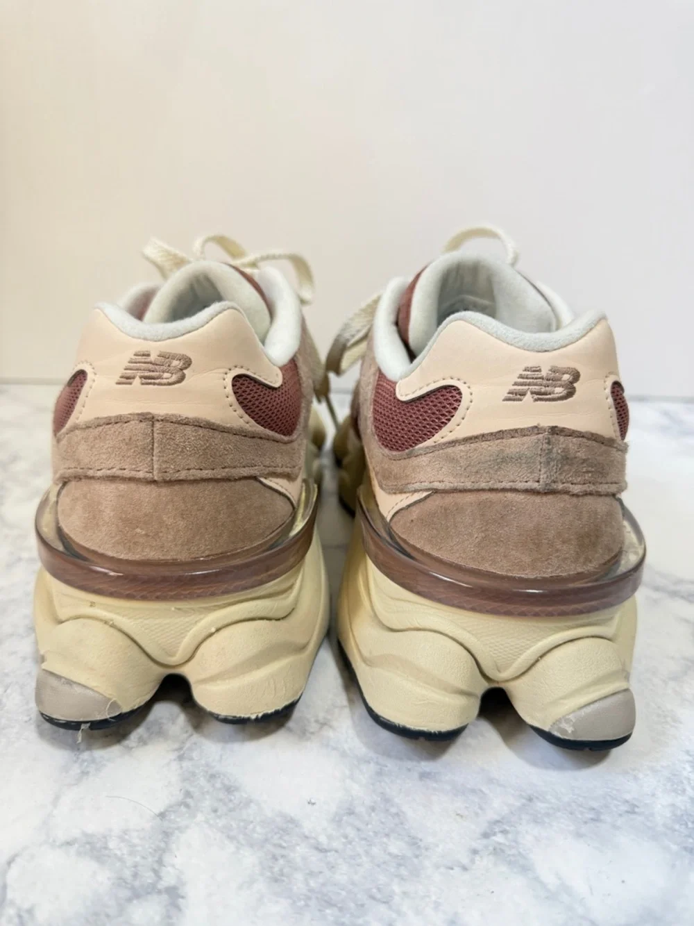 New Balance 960 Sparrow flat taupe vintage rose pink sneakers women’s size 8 - Picture 6 of 10